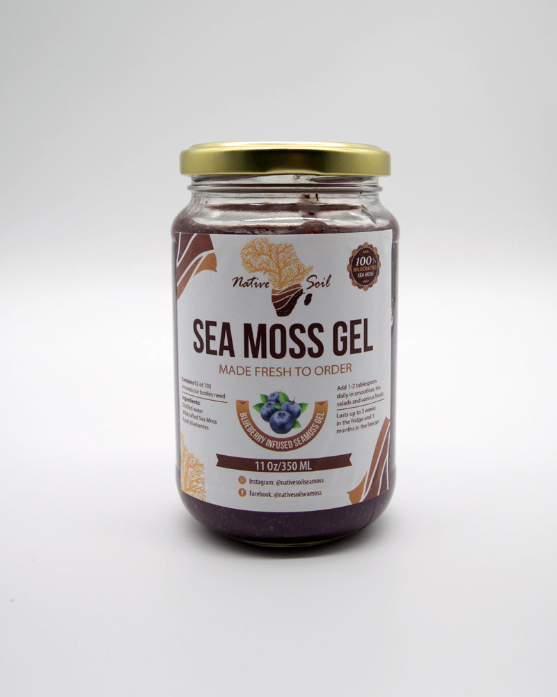 Gold Seamoss Gel - Blueberry - 350ml