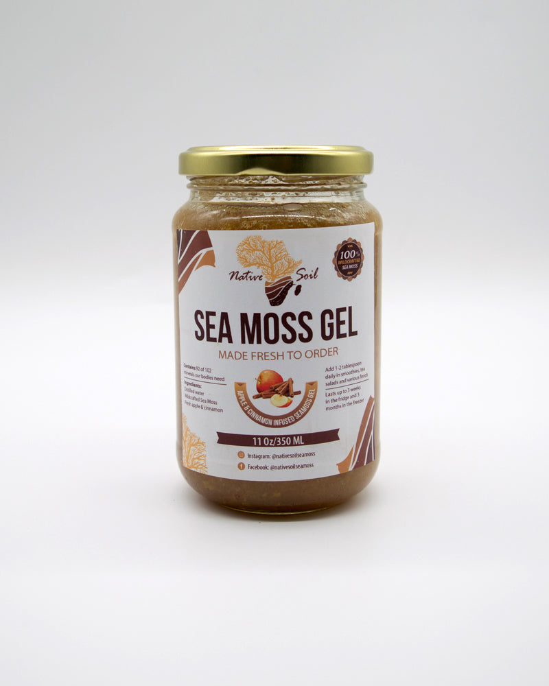 Gold Seamoss Gel - Apple & Cinnamon - 350ml