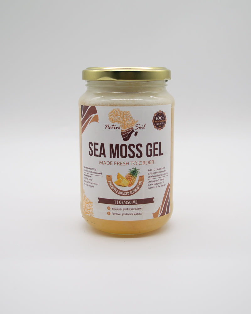 Gold Seamoss Gel - Ginger & Turmeric - 350ml